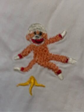 Vintage 1992 Nick & Nora White Cotton Shorts With Elmo Walking On A Star Shorts